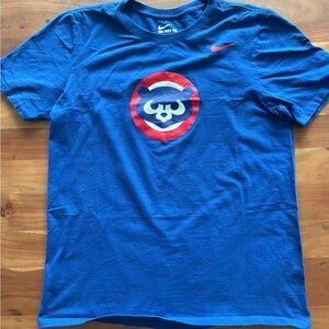 Nike Royal Blue Chicago Cubs Logo Men's Tee